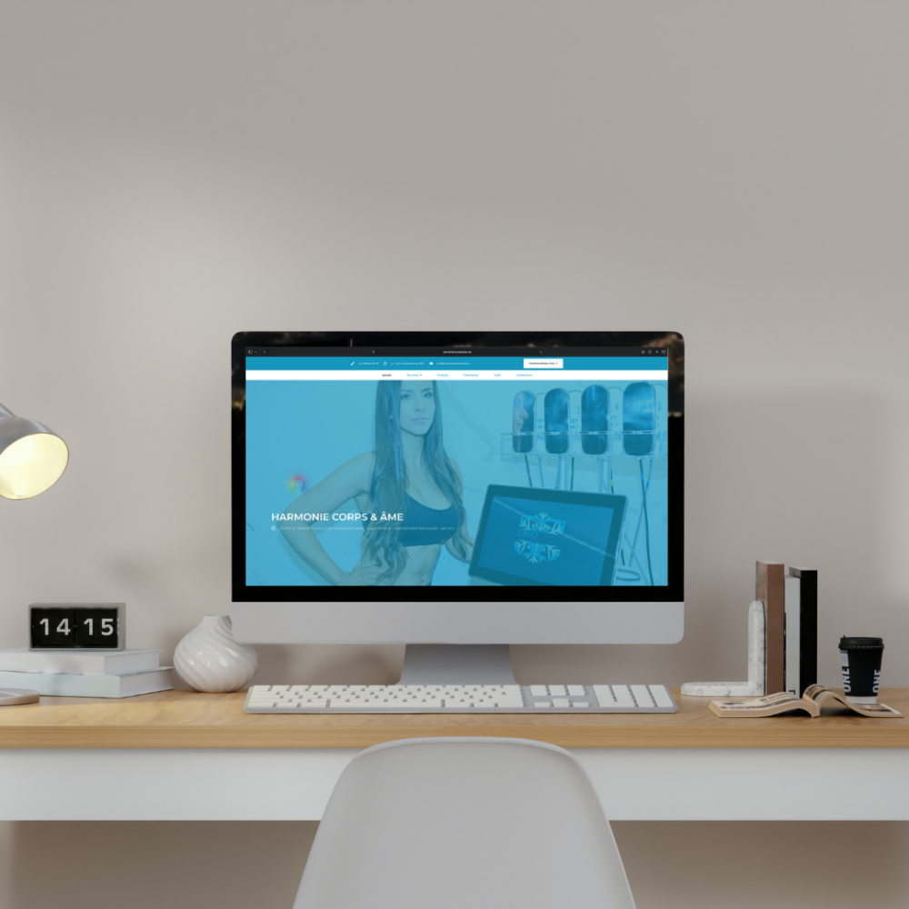 Black and White Minimalist Desktop Mockup Instagram Post