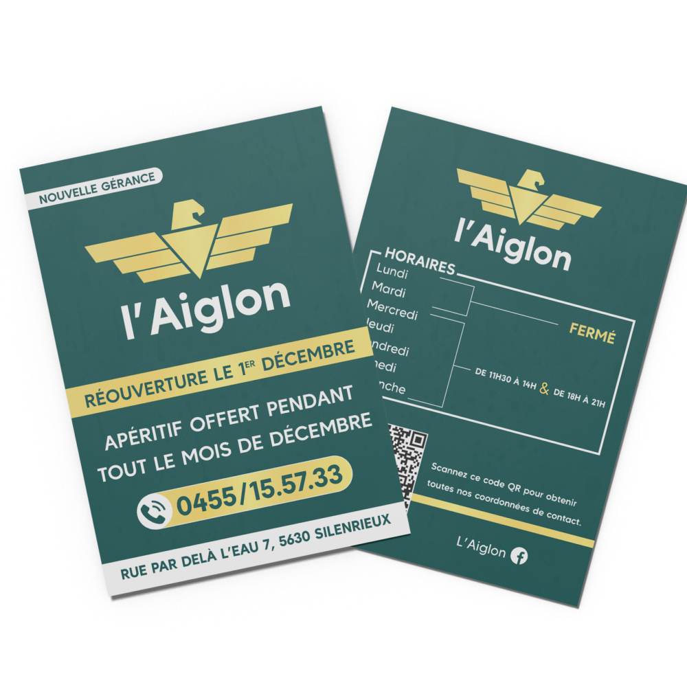 L'aiglon FlyersMockup